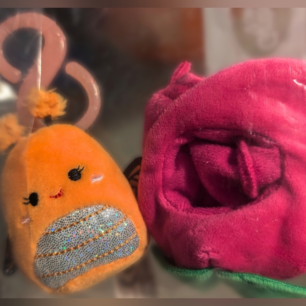 ( reserved) mony squishville and flower squishville holder clip.